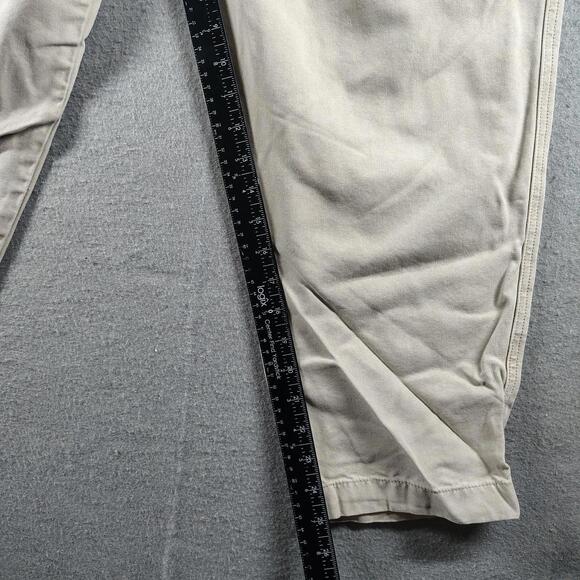 Free People Womens L Beige Paperbag Waist Tapered Pants Cotton Viscose EUC - Picture 4 of 7